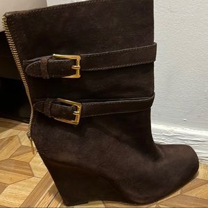 Michael Michael Kors Brown Suede Platform booties 10